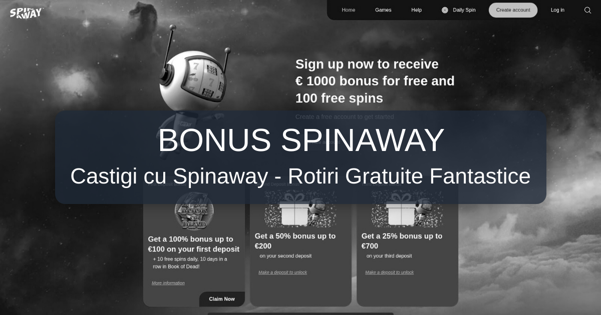 Spinaway Free Spins 2026 - Rotiri Gratuite de Top în România